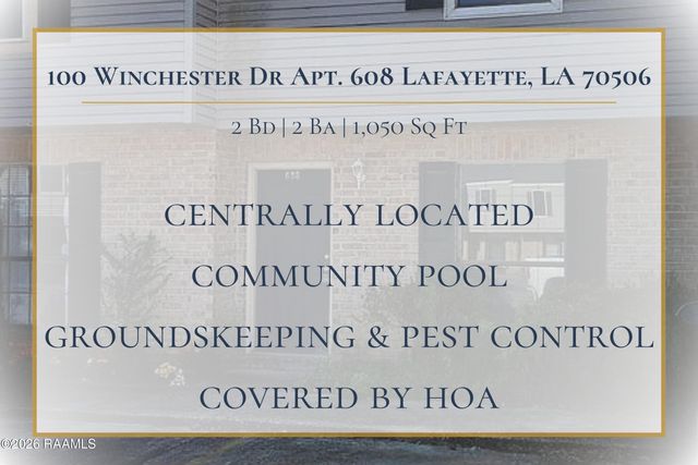 100 Winchester Drive Apt 608, Lafayette, LA 70506