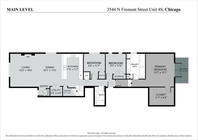 3544 N Fremont Street 4S, Chicago, IL 60657