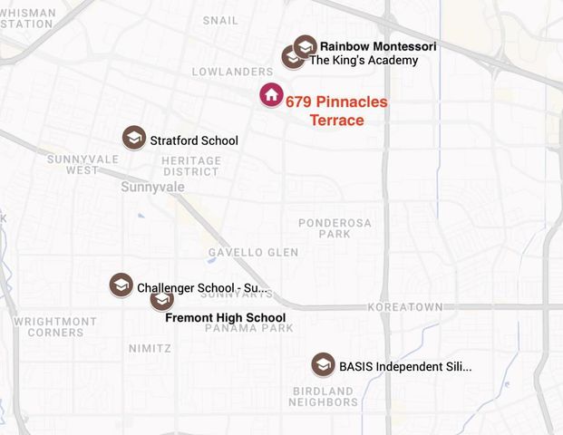 679 Pinnacles Terrace, Sunnyvale, CA 94085