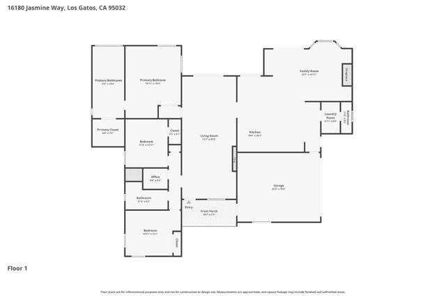 16180 Jasmine Way, Los Gatos, CA 95032