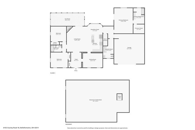6153 County Road 18 6153 County Road 18, Bellefontaine, OH 43311