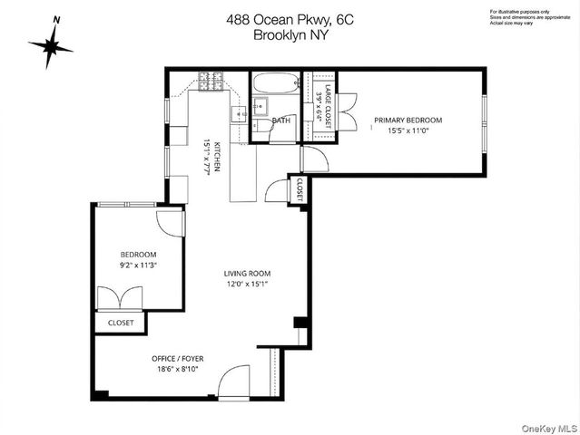488 Ocean Parkway 6C, Brooklyn, NY 11218