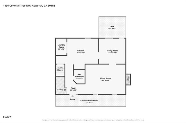 1336 Colonial Trace NW, Acworth, GA 30102
