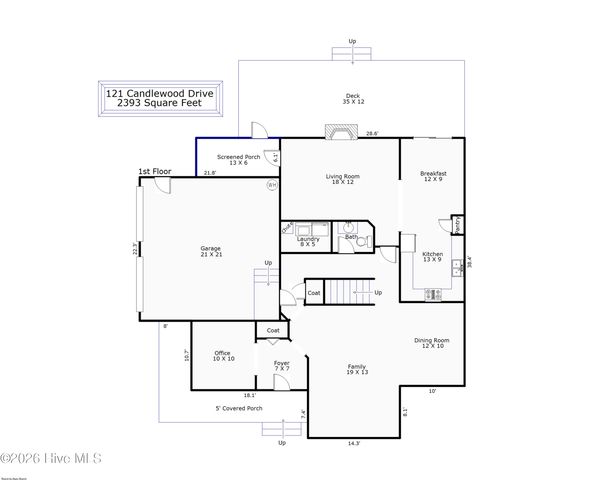 121 Candlewood Drive, Hampstead, NC 28443