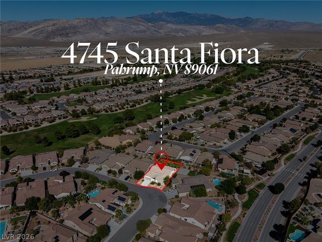 4745 South Santa Fiora Street, Pahrump, NV 89061
