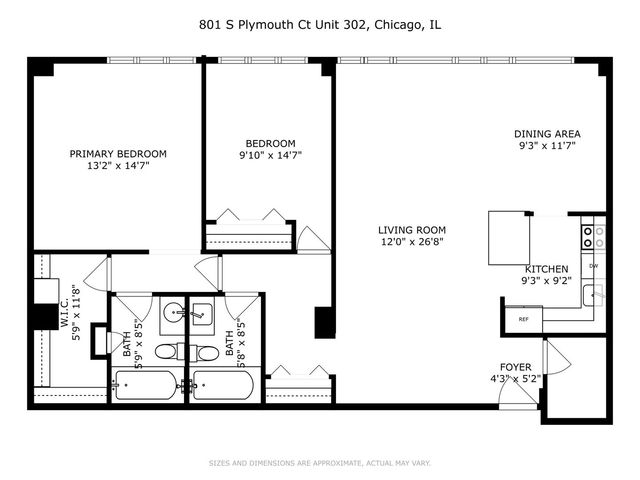 801 S Plymouth Court 302, Chicago, IL 60605