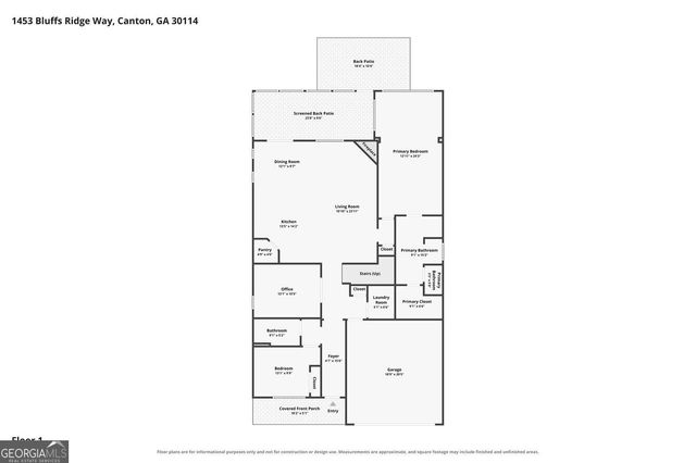 1453 Bluffs Ridge Way, Canton, GA 30114