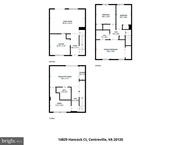 14829 HANCOCK CT, Centreville, VA 20120