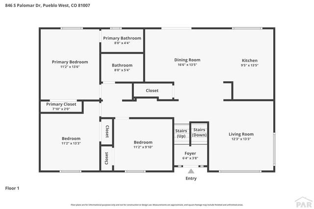 846 S Palomar Dr, Pueblo West, CO 81007