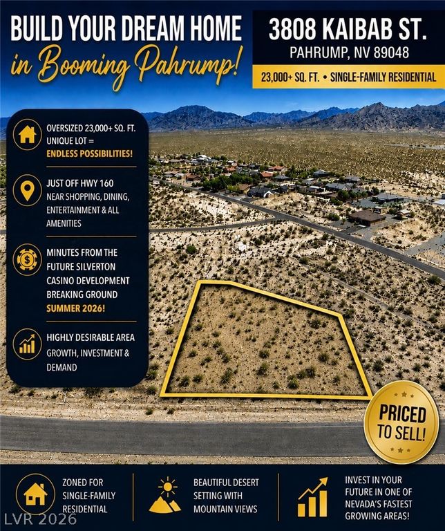 3808 East Kaibab Street, Pahrump, NV 89048