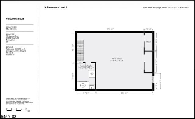 93 Summit Ct, Westfield Town, NJ 07090