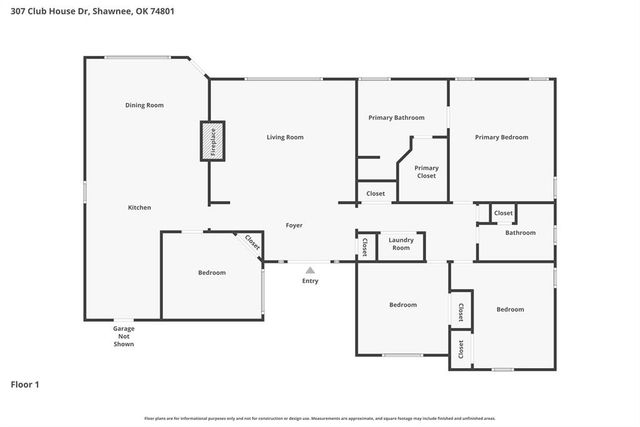 307 Club House Drive, Shawnee, OK 74801