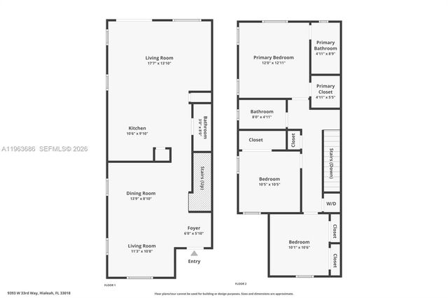 9393 W 33rd Way, Hialeah, FL 33018