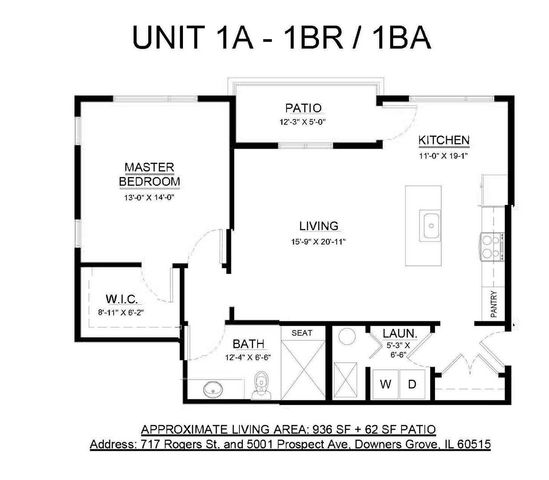 717 Rogers Street 1A, Downers Grove, IL 60515