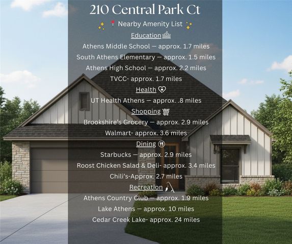 210 Central Park Court, Athens, TX 75751