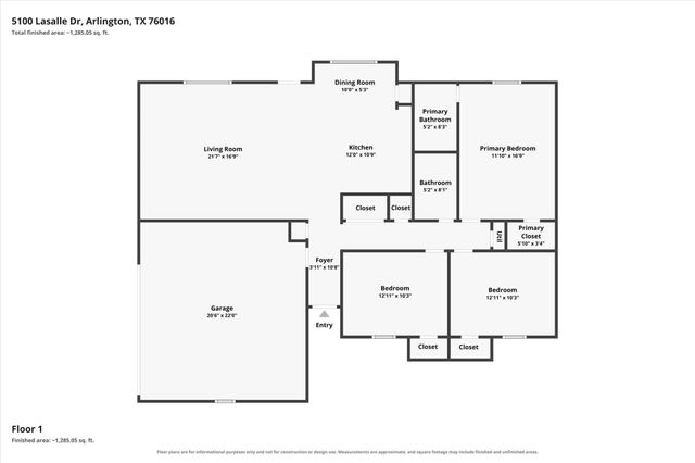 5100 Lasalle Drive, Arlington, TX 76016