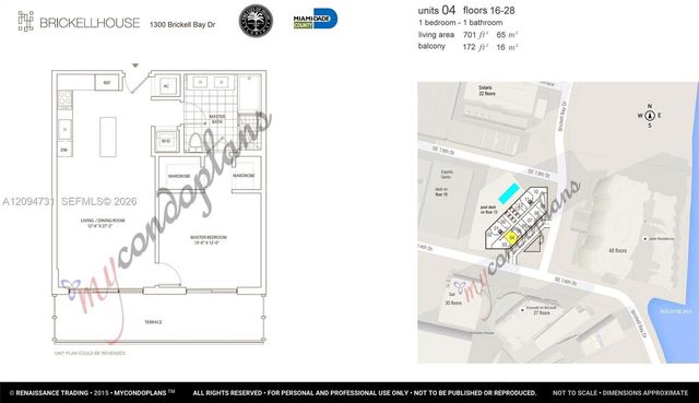 1300 Brickell Bay Drive 1904, Miami, FL 33131