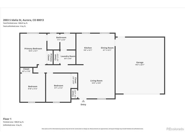 2003 S Idalia St, Aurora, CO 80013