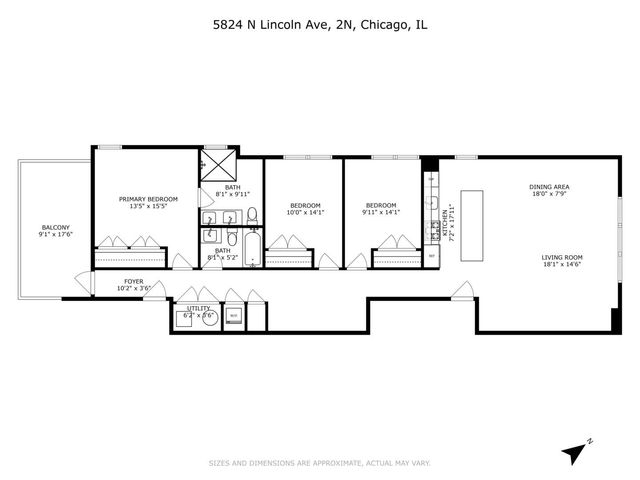 5824 N Lincoln Avenue 3N, Chicago, IL 60659
