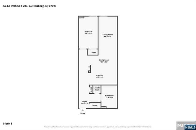 62 69th Street 203, Guttenberg, NJ 07093