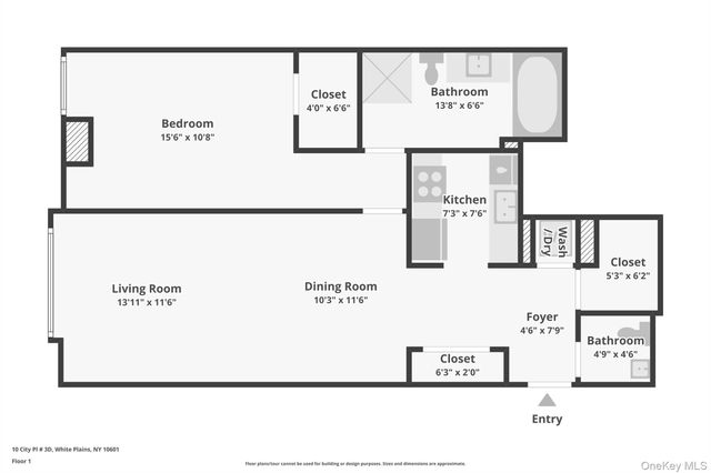 10 City Place 3D, White Plains, NY 10601