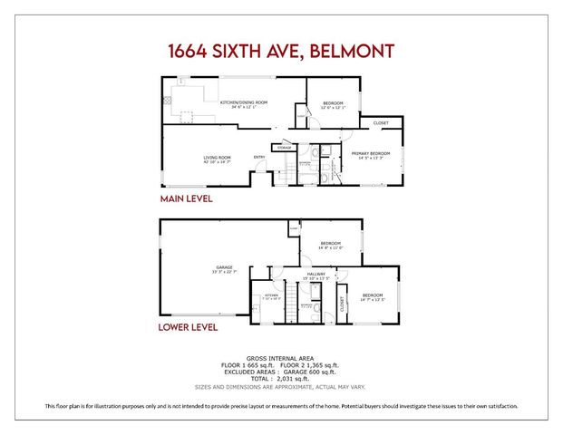 1664 Sixth Avenue, Belmont, CA 94002