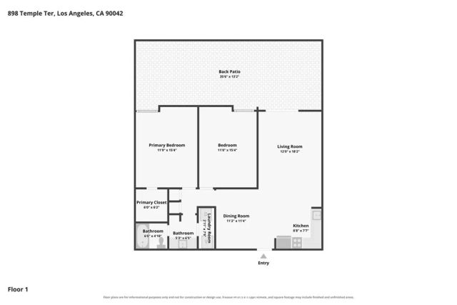 898 Temple Terrace 122, Los Angeles, CA 90042