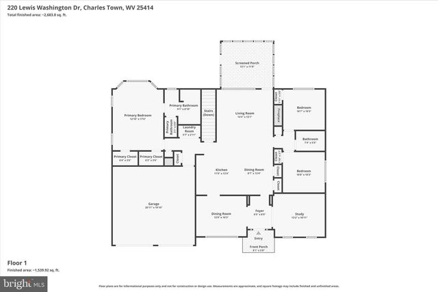 220 LEWIS WASHINGTON DR, Charles Town, WV 25414