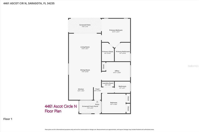 4461 ASCOT CIRCLE S, Sarasota, FL 34235