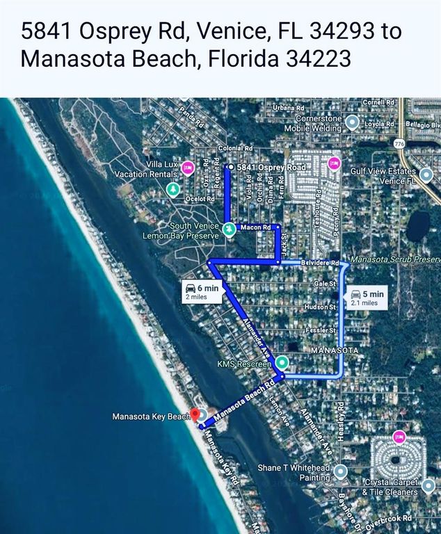 Image 69 of property listing at 5841 OSPREY ROAD, Venice, FL 34293