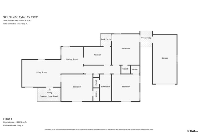 921 W Ellis Dr., Tyler, TX 75701