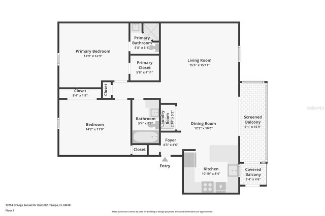 13754 ORANGE SUNSET DRIVE 202, Tampa, FL 33618