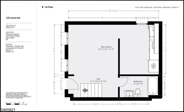 118 Lenox Ave, East Orange City, NJ 07018