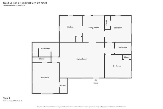 10351 Lejean Drive, Midwest City, OK 73130