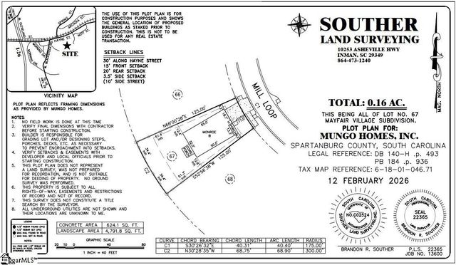 2305 Mill Loop Lot 67, Spartanburg, SC 29320