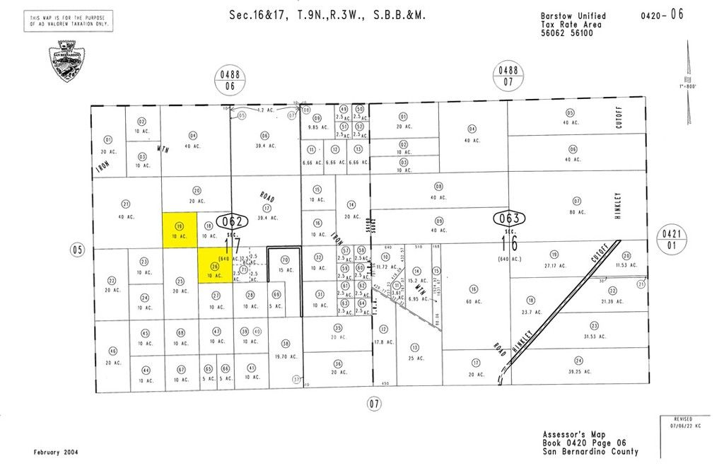 0 Near Iron Mountain Road, Hinkley, CA 92311