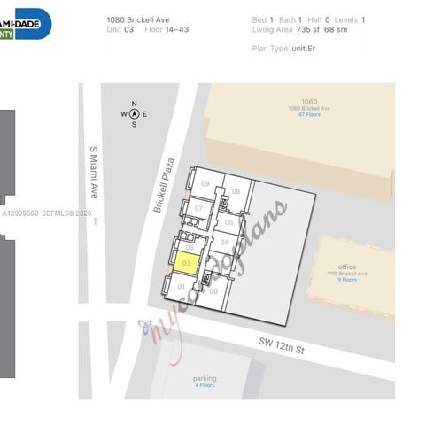 1080 Brickell Avenue 4103, Miami, FL 33131