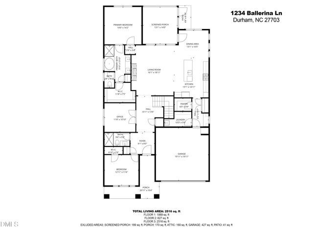 1234 Ballerina Lane, Durham, NC 27703