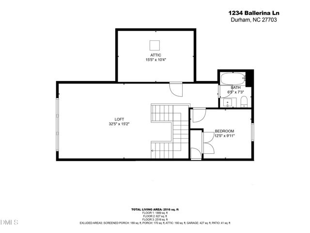 1234 Ballerina Lane, Durham, NC 27703