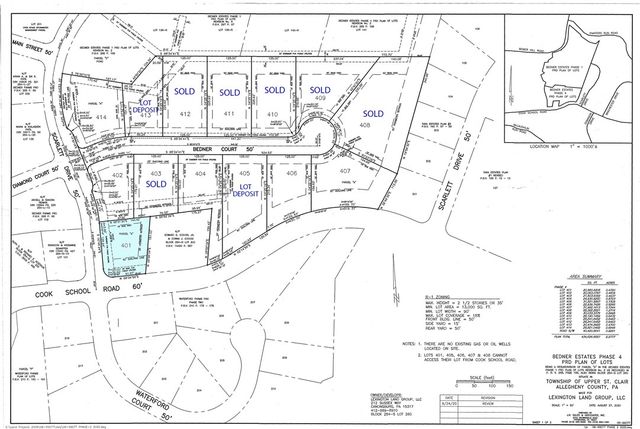 [Lot 401] 1678 Scarlett Drive, St Clair, PA 15241