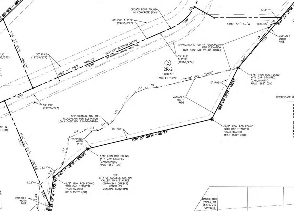 TBD LOT 2R-2 - Off Private Drive, College Station, TX 77845
