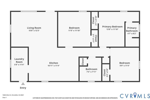 15803 Allen Dr, Dinwiddie, VA 23841