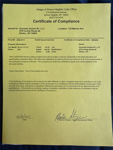 133 Marian Avenue, Elmira, NY 14903