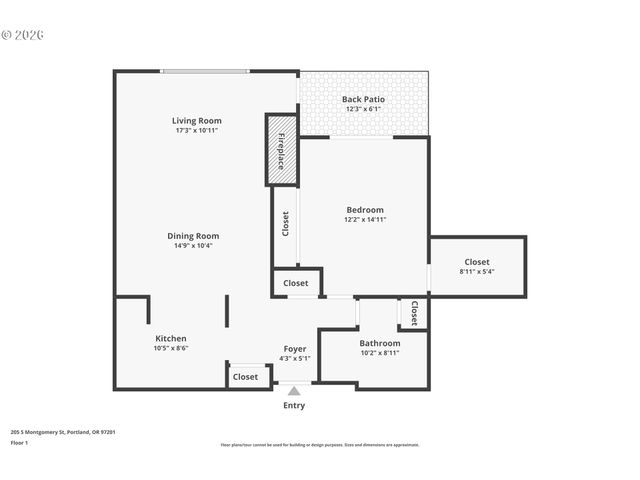 205 S MONTGOMERY St 401B, Portland, OR 97201