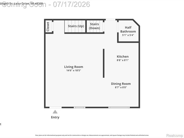 3404 Gingell Drive, Orion Charter Township, MI 48359