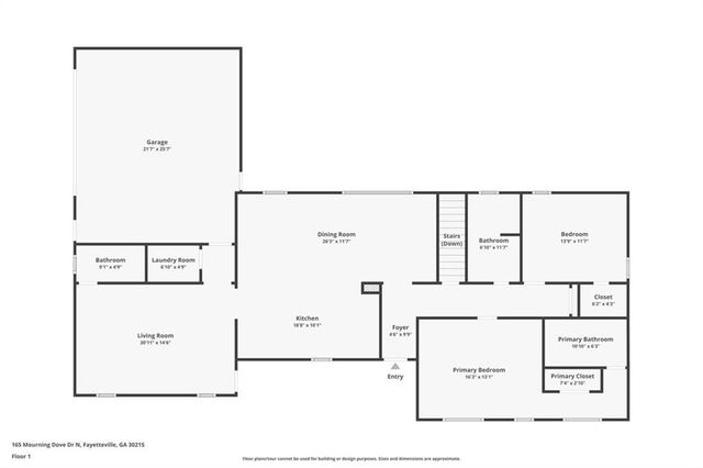 165 N MOURNING DOVE N Drive, Fayetteville, GA 30215