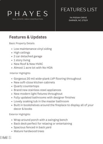 114 Pisgah Drive, Garner, NC 27529