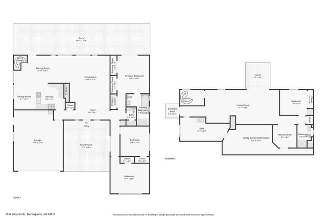 1512 Alturas Drive, Burlingame, CA 94010