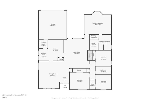 2230 Bridle Path Drive, Lancaster, TX 75146