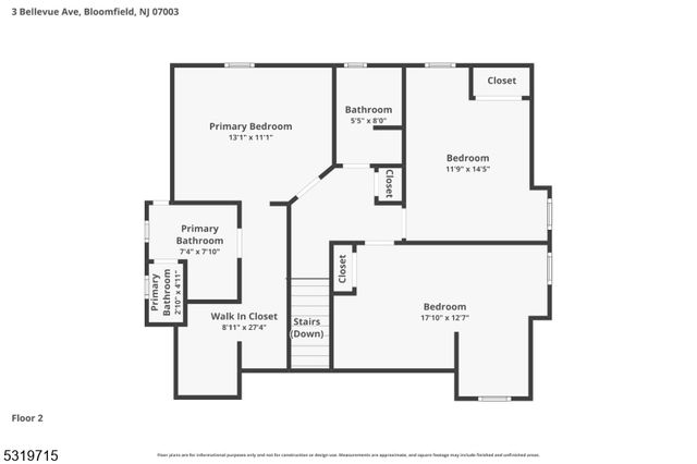 3 Bellevue Ave, Bloomfield Twp., NJ 07003